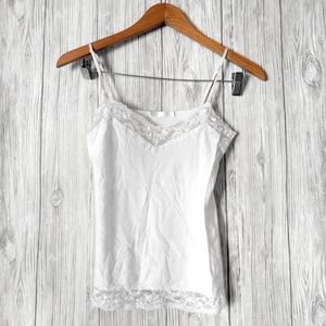 Vintage Cloud Nine 90s White Spaghetti Strap Tank Top